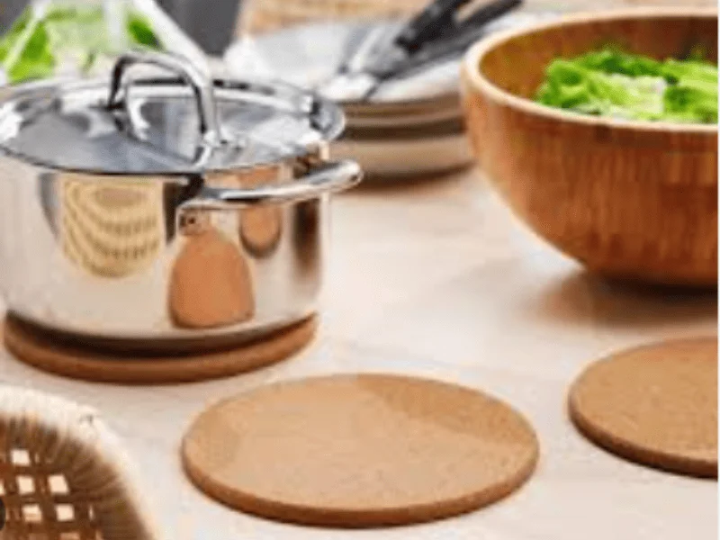 A trivet is a small, heat-resistant object used to protect surfaces from heat damage.