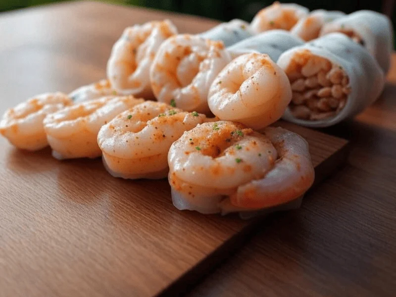 Shrimp spring rolls are a pleasant, fresh, and tasty foretaste or snack, usually enjoyed across many beliefs